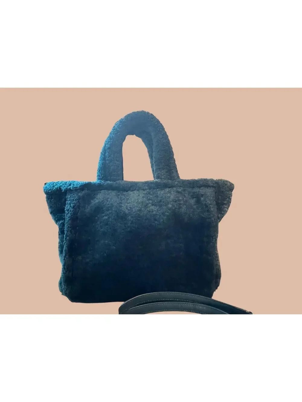 Kate Spade New York Teal Furry Small Tote/Crossbody Bag